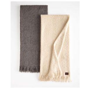 UGG Cream Luxe Mohair Throw blankets